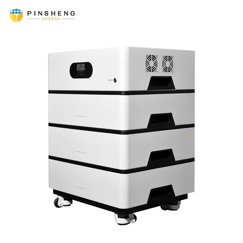 Sistema de armazenamento de energia solar empilhado em uma bateria de energia com BMS inteligente