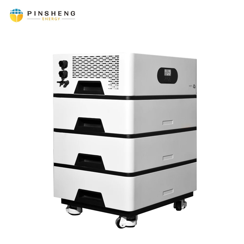 Sistema de armazenamento de energia solar empilhado em uma bateria de energia com BMS inteligente