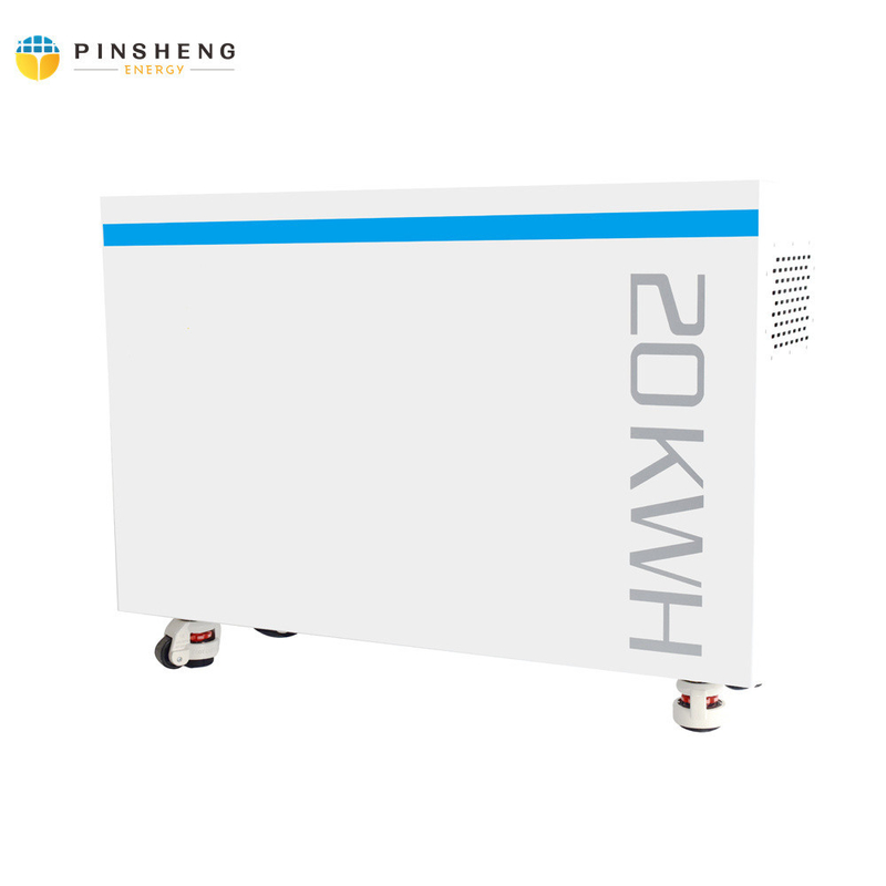 Sistema de armazenamento de energia doméstica de alta tensão montado no rack de parede 10kwh 20kwh com bateria bms e lcd lifepo4 48v