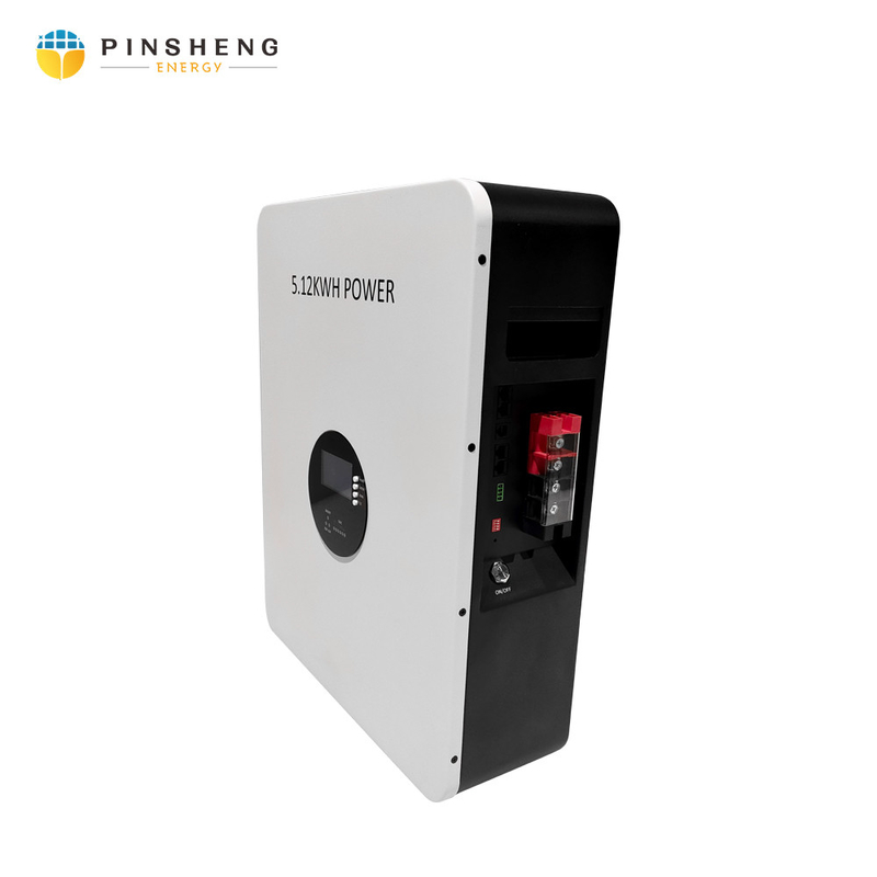 Pinsheng nova chegada parede montada 10KWH 48v/51.2v 200ah bateria de lítio para o sistema solar de armazenamento de energia doméstica