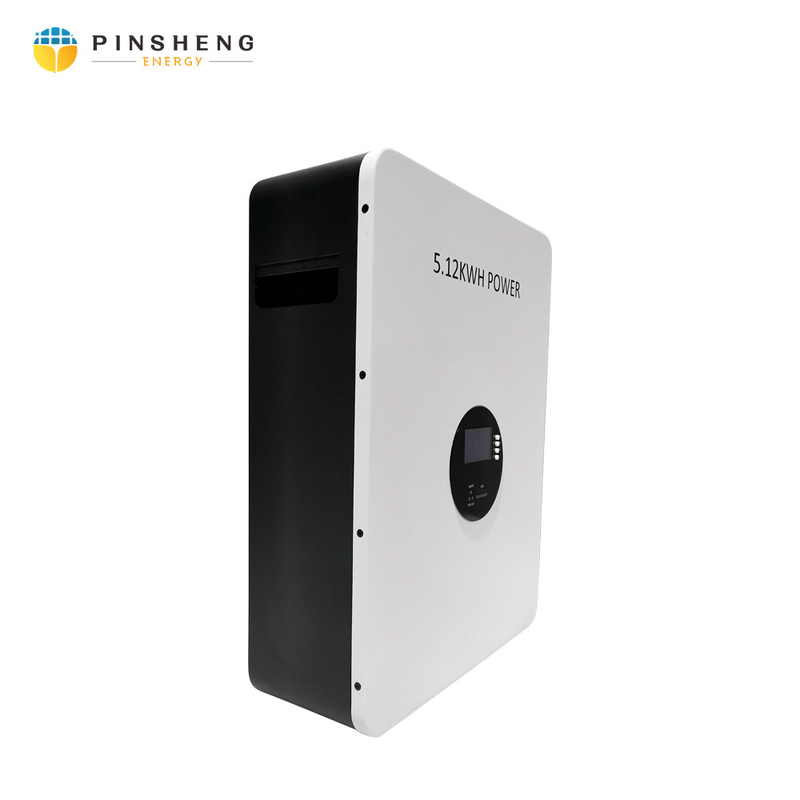 Pinsheng nova chegada parede montada 10KWH 48v/51.2v 200ah bateria de lítio para o sistema solar de armazenamento de energia doméstica