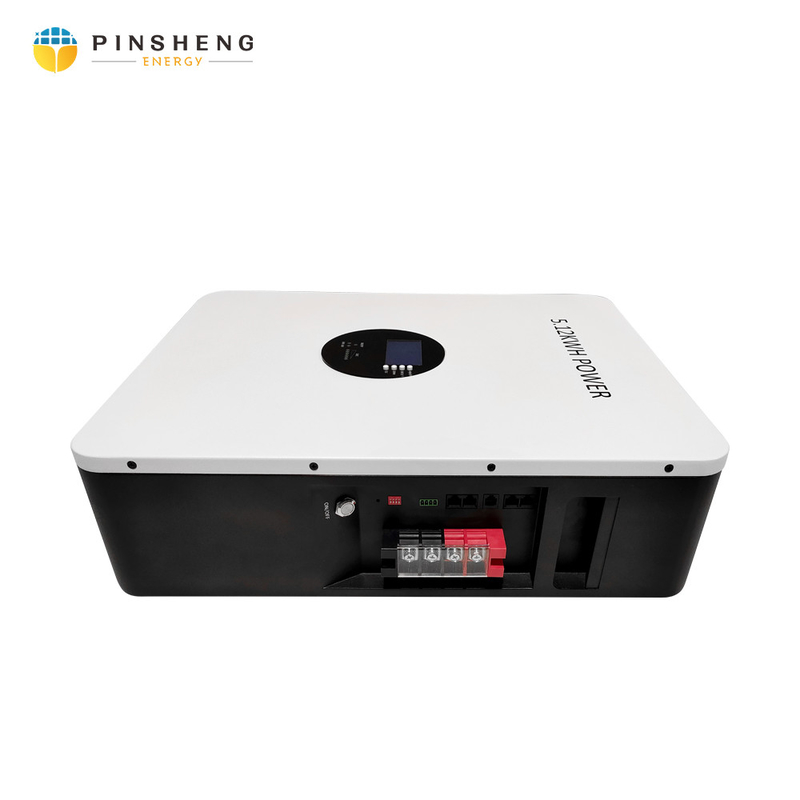 Pinsheng nova chegada parede montada 10KWH 48v/51.2v 200ah bateria de lítio para o sistema solar de armazenamento de energia doméstica