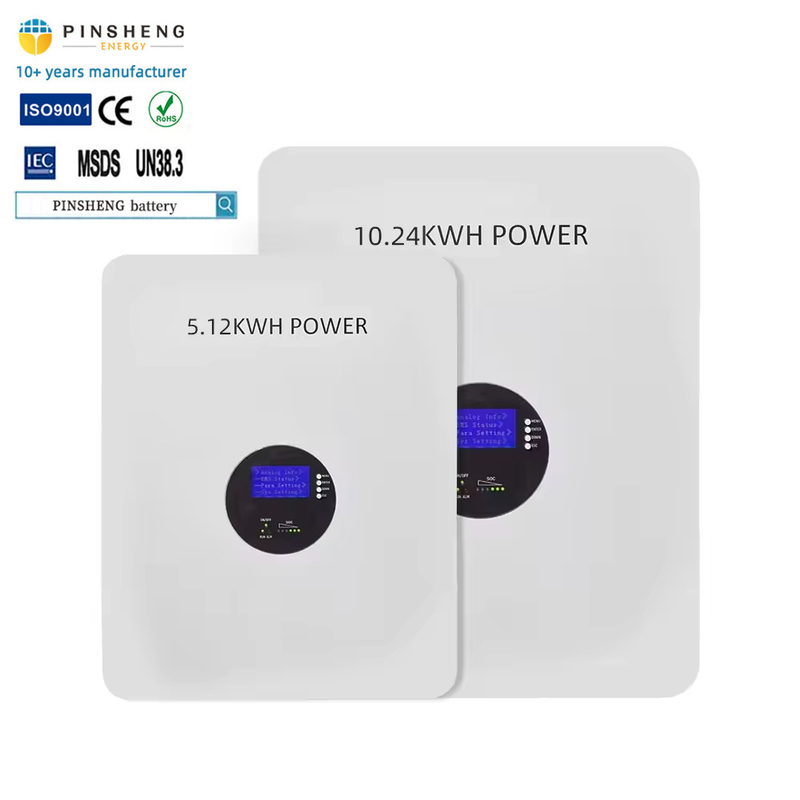 Bateria de iões de lítio de 48V capacidade total 10KWH 5KWH bateria de vida útil 200AH 100AH com nova forma projetada