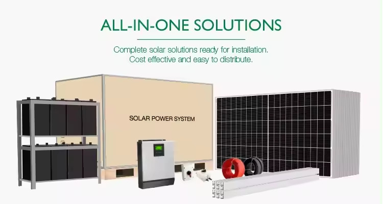 Tipo de casa Conjunto completo de sistema de energia solar 60KW, 80KW, 100KW e sistema de controle inteligente