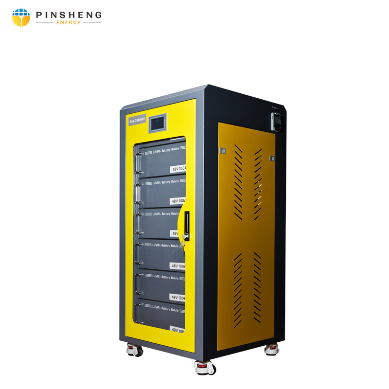 PINSHENG 100kWh 215kWh Bateria de lítio Sistema de armazenamento de energia Container de energia com 51.2V Sistema de tensão para uso de fábrica Sistema de bateria de energia solar