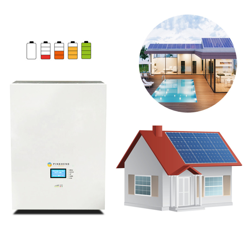 A parede do poder fora da bateria de lítio solar 48V100Ah da casa LiFePO4 do inversor híbrido ESS da grade 10KWh patenteou tecnologias