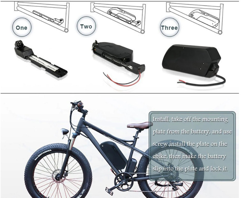 E-Move E-Bike E-Scooter Bateria recarregável de íon de lítio ciclo profundo IP65 à prova d'água
