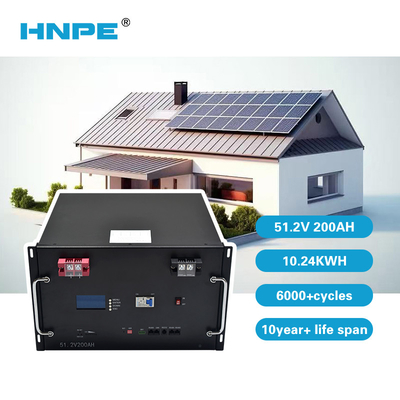 Pinsheng 48V/51.2V 100Ah 200Ah Bateria de lítio de ciclo profundo Armazenamento solar recarregável para backup residencial